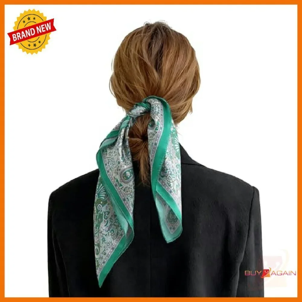 21 Inch Silk Scarf Headband Wrap Multi-Purpose Fashion Accessory